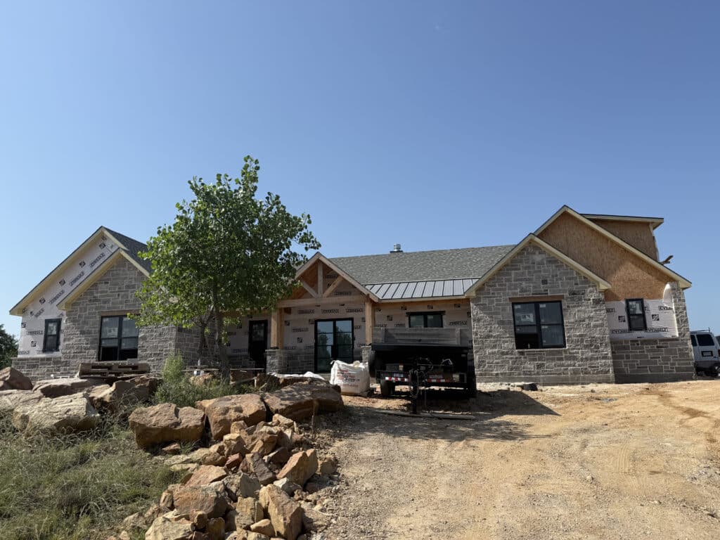 New Home Build Font Yard